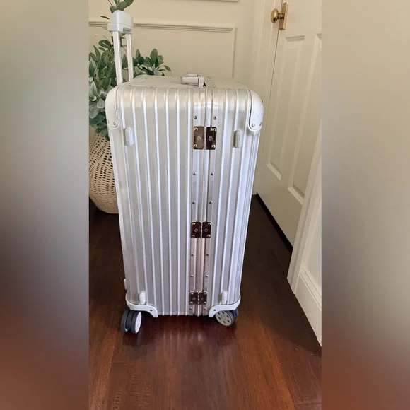 Rimowa Original Trunk Silver Checked Luggage - Picture 9 of 12